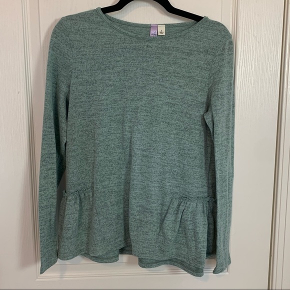 Alya Women Green Ruffled Top‎ Small soft boho - Picture 1 of 3